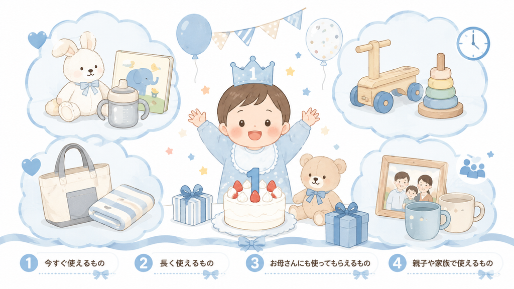 1歳の誕生日プレゼントを選ぶポイント