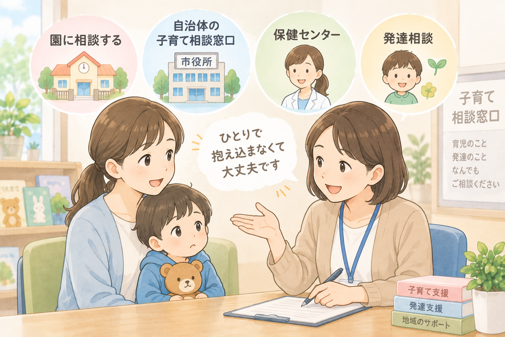 子育て相談、ひとりで抱えないで