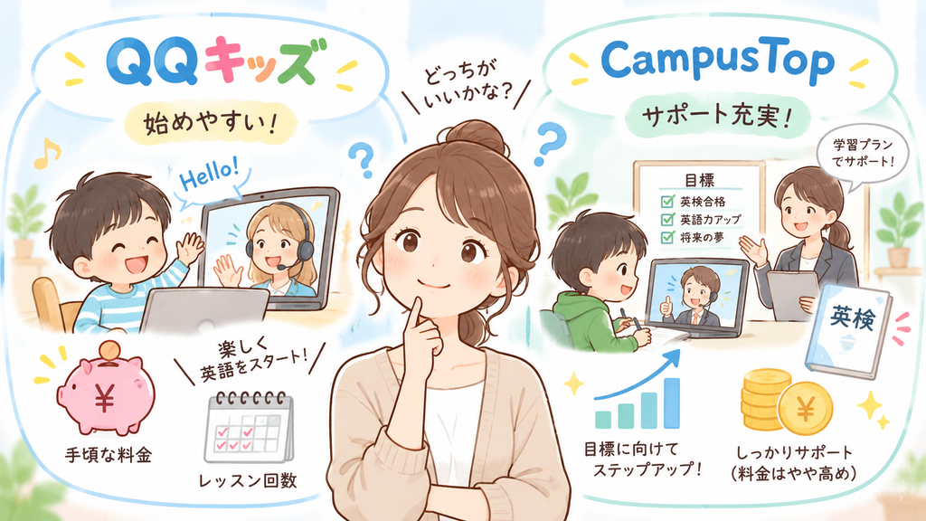 QQキッズとCampusTop比較！どっち？
